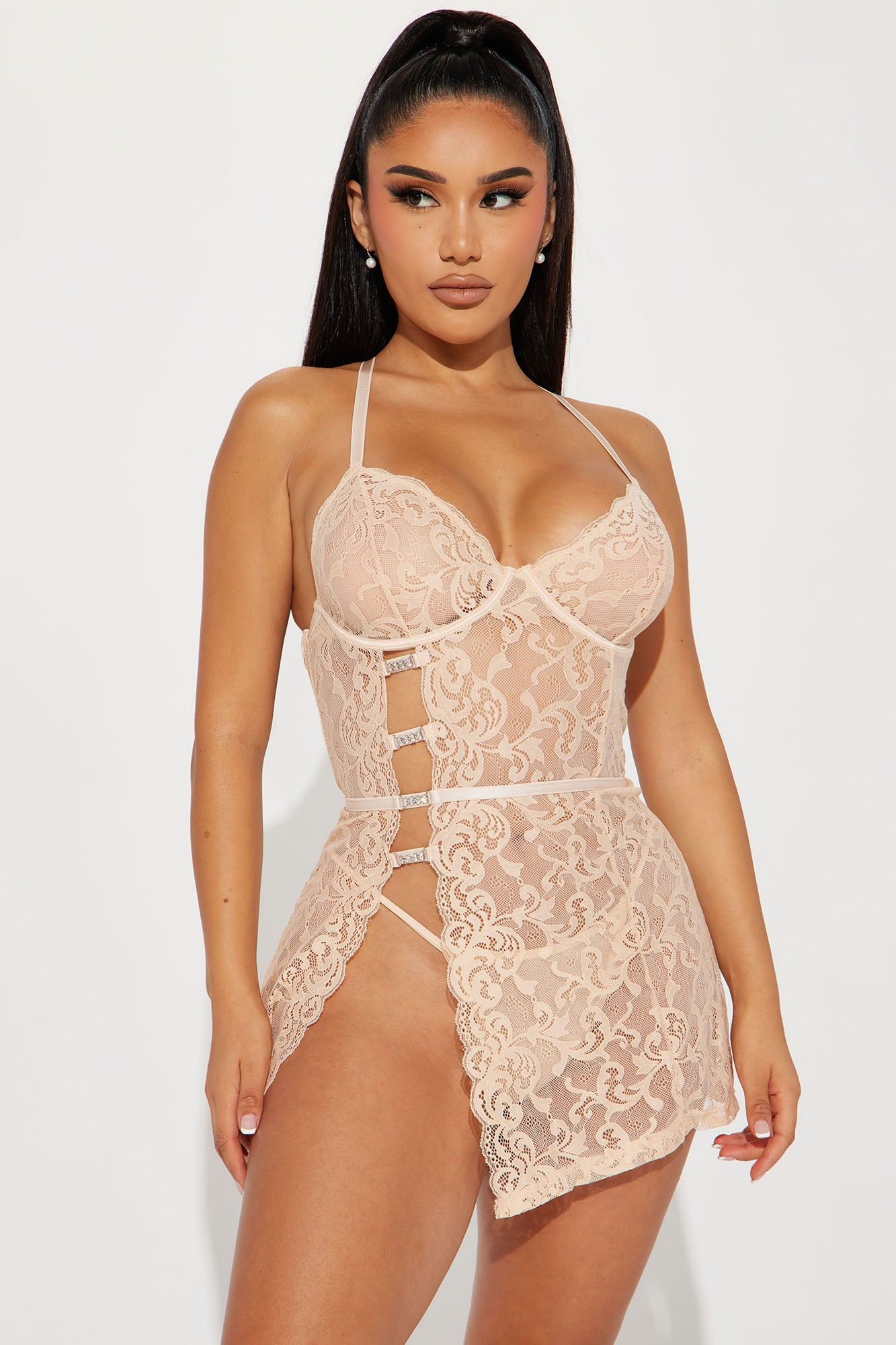 Your Girl Lace Babydoll - White sold by Fashion Nova