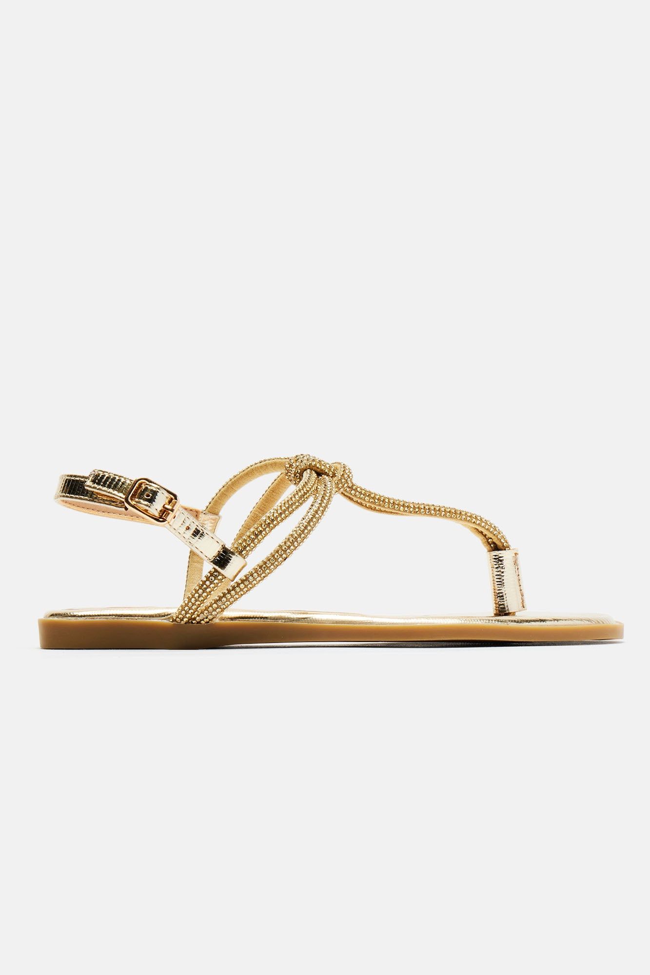 Good To You Flat Sandals - Gold sold by Fashion Nova product image thumbnail 5