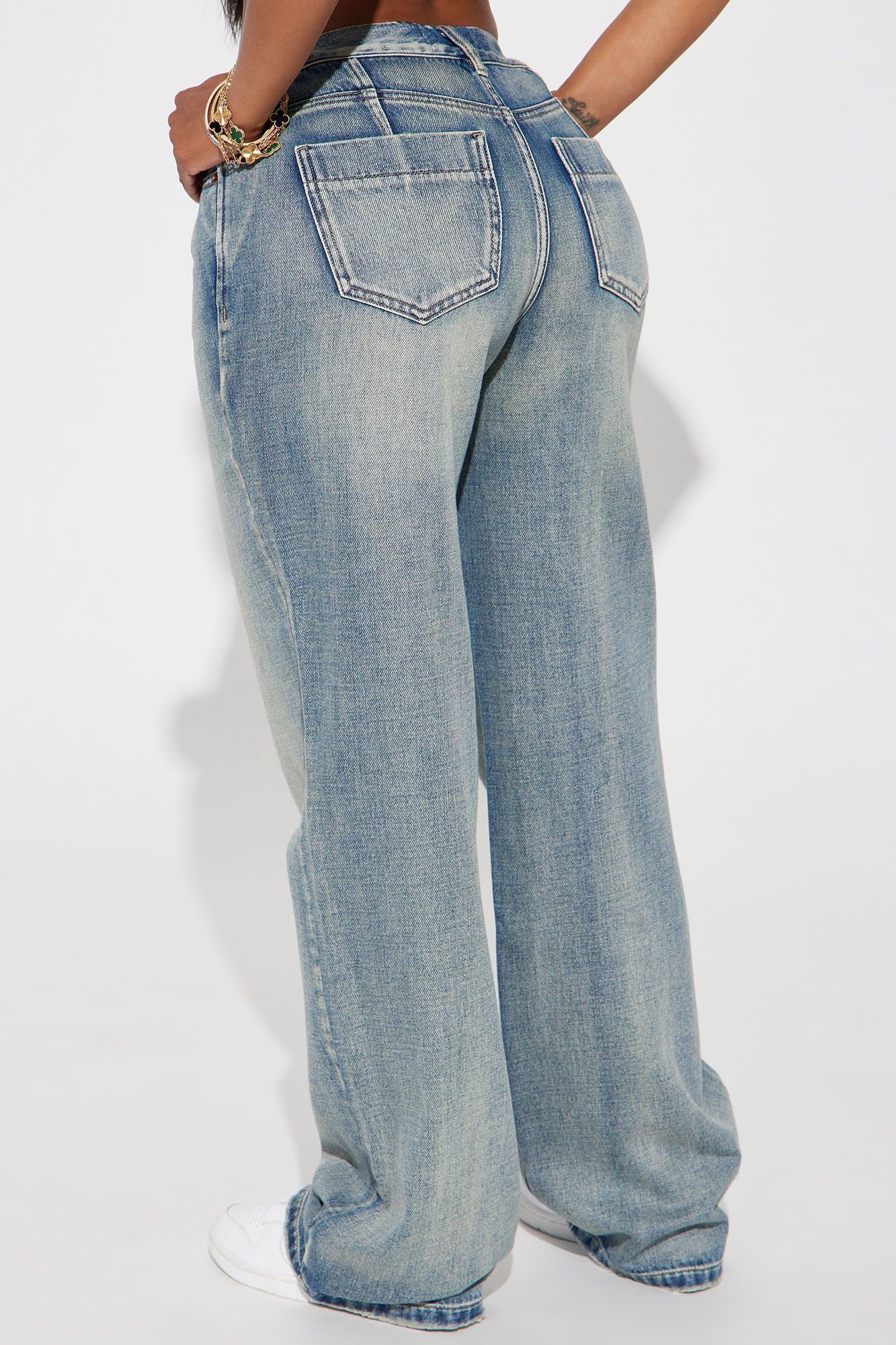 Ain't That Sweet Tinted Baggy Jeans - Light Wash sold by Fashion Nova product image thumbnail 3