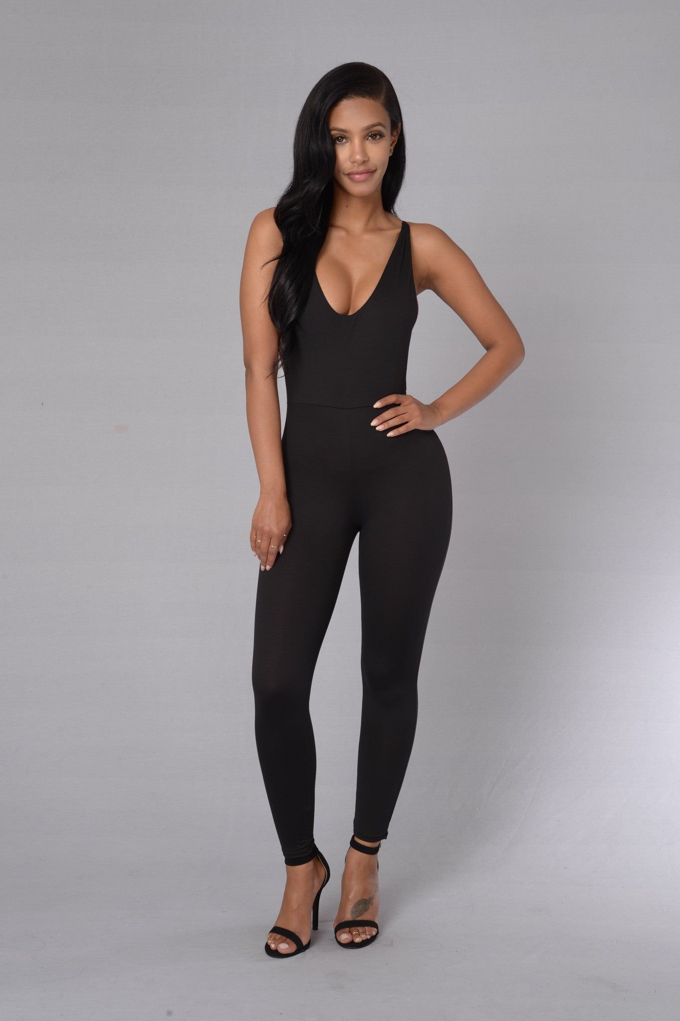 Wild N Out Jumpsuit - Black sold by Fashion Nova