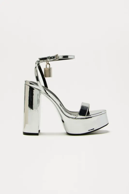 Never Average Heels - Silver sold by Fashion Nova