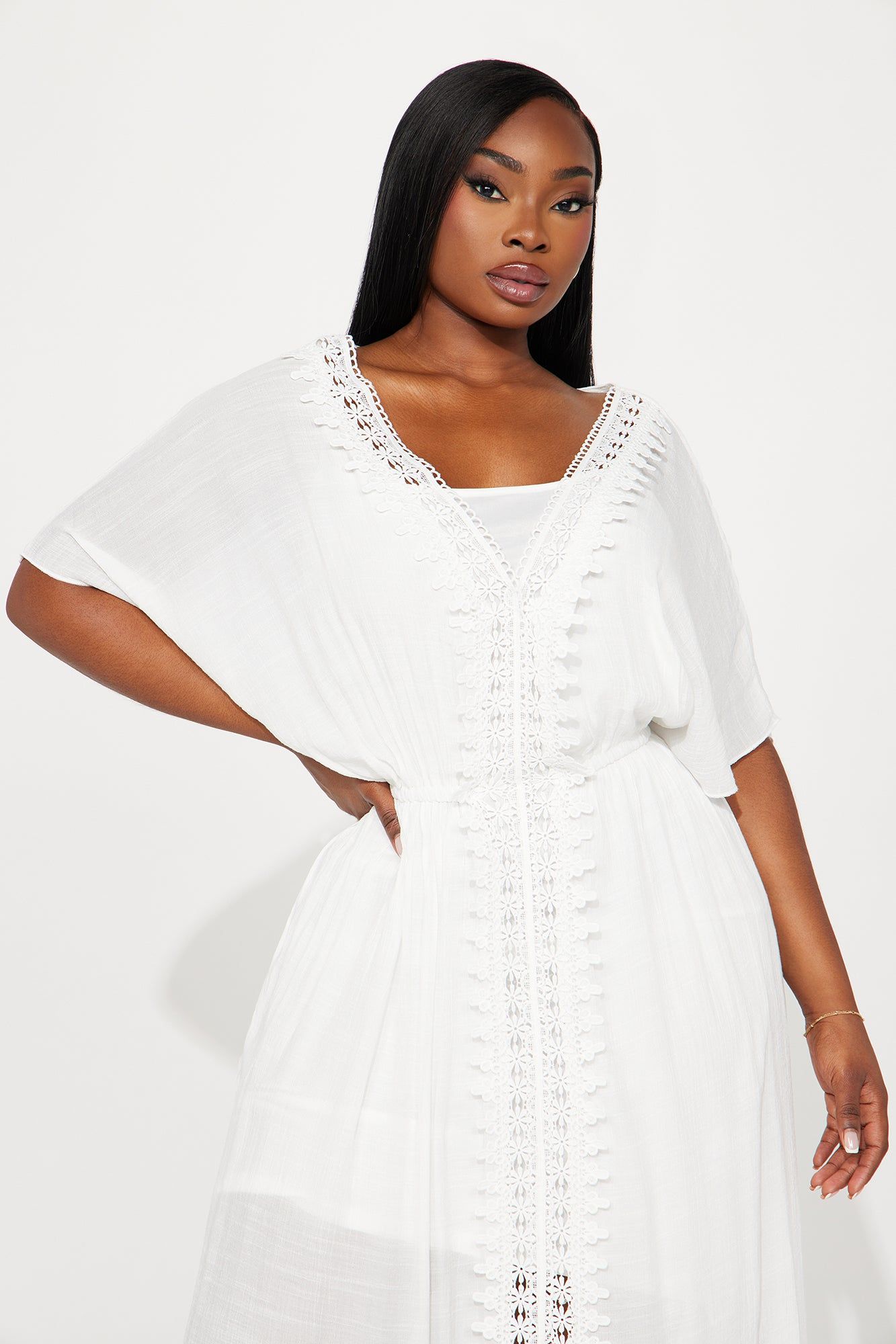 Skylar Kaftan Maxi Dress - White sold by Fashion Nova product image thumbnail 5