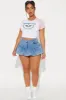 Sally Denim Bubble Mini Skirt - Light Wash sold by Fashion Nova
