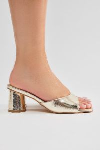 All Kinds Of Sweet Mules - Gold sold by Fashion Nova