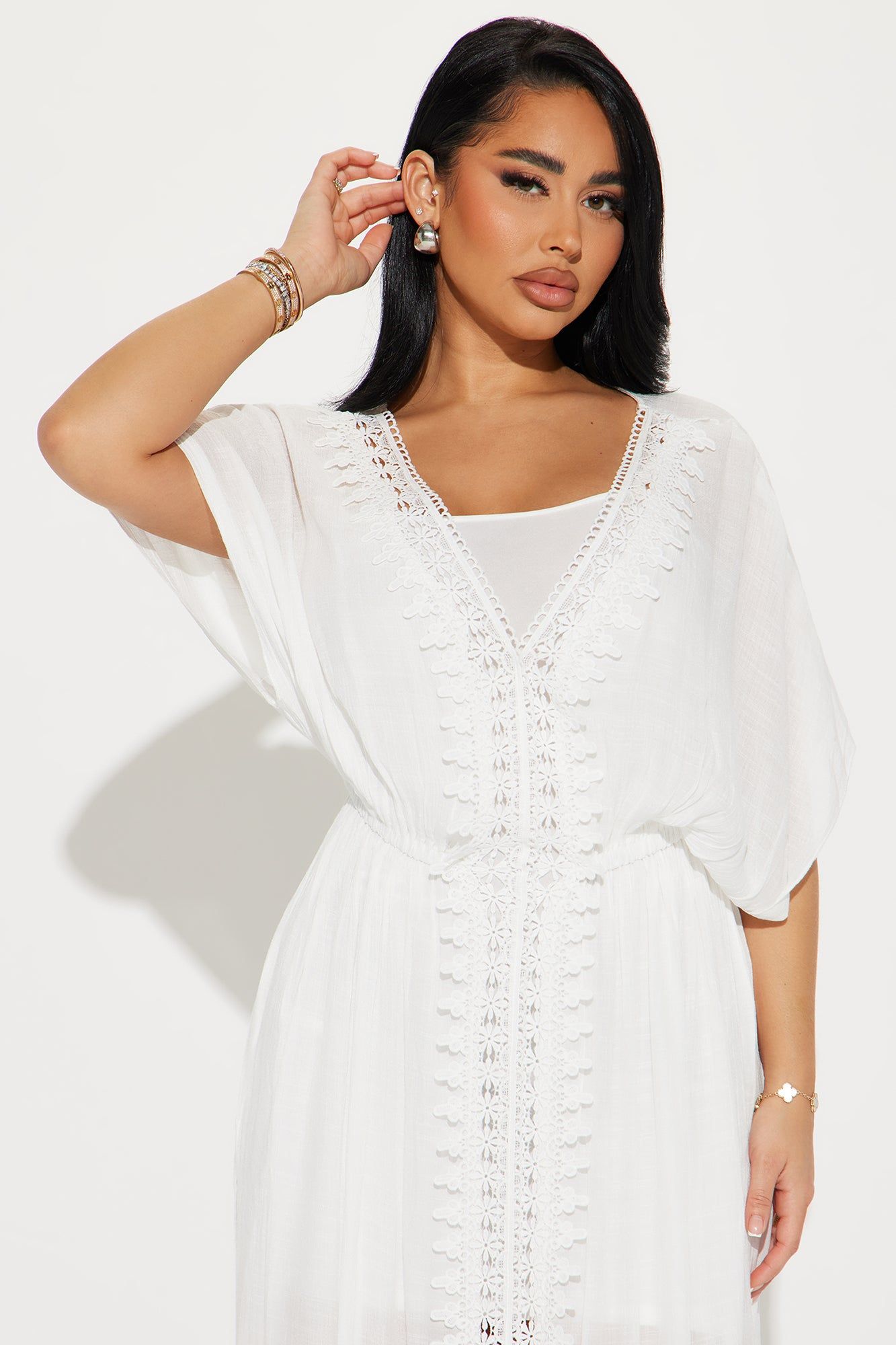 Skylar Kaftan Maxi Dress - White sold by Fashion Nova product image thumbnail 2