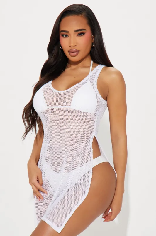 Summer Bonfires Cover Up - White sold by Fashion Nova
