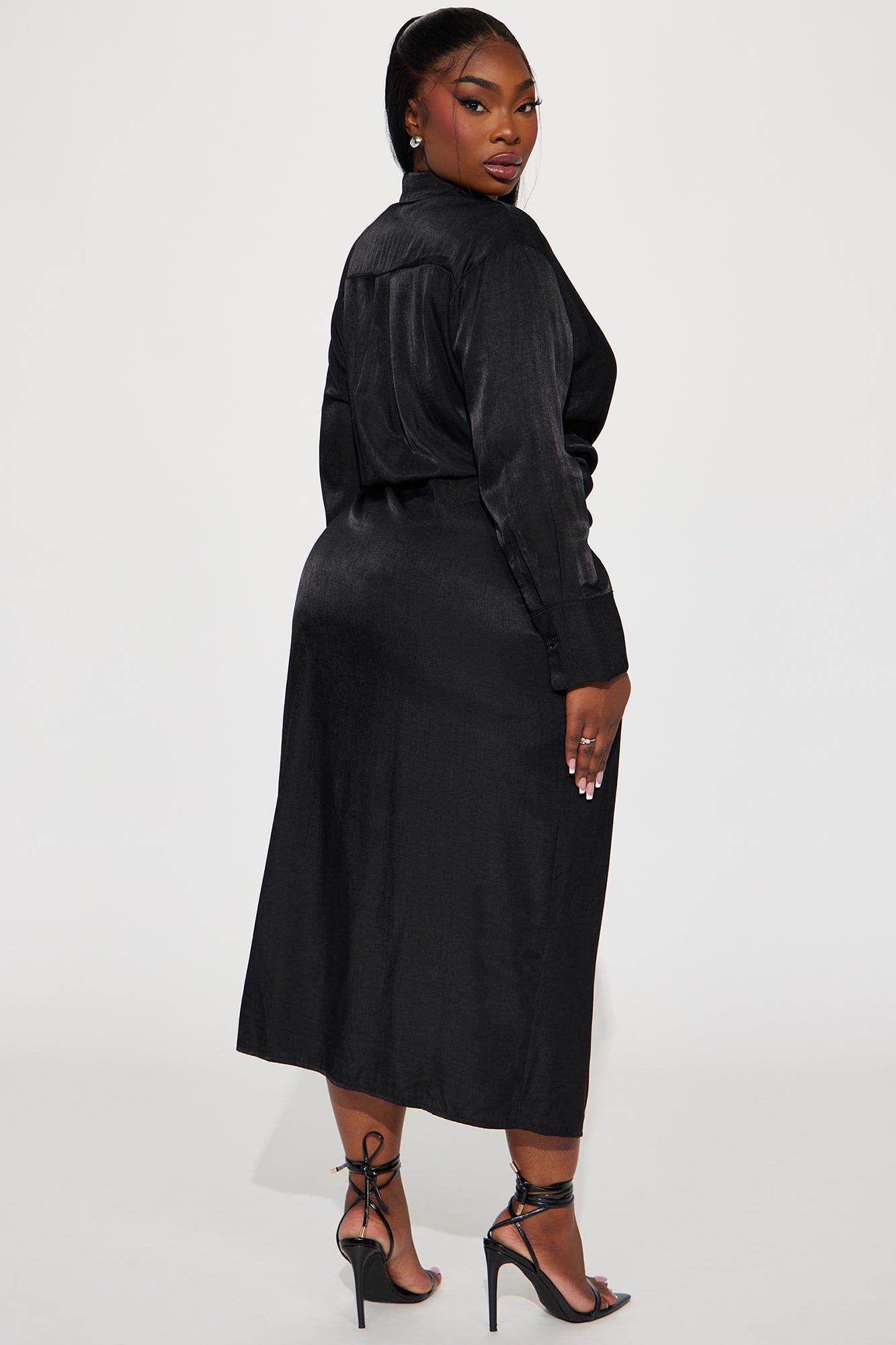 Dani Maxi Shirt Dress - Black sold by Fashion Nova product image thumbnail 6