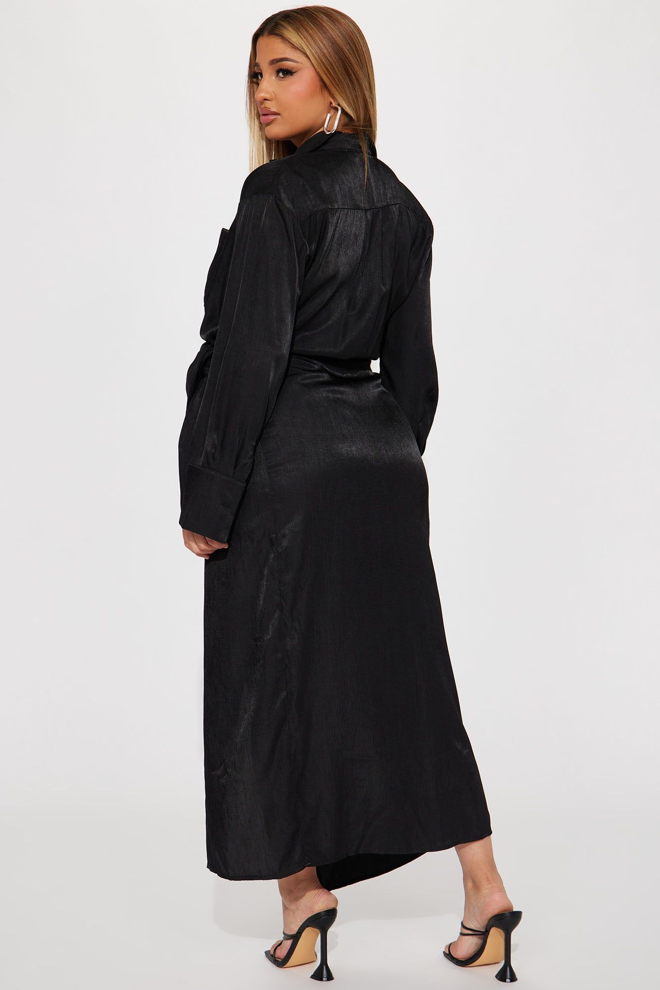 Dani Maxi Shirt Dress - Black sold by Fashion Nova product image thumbnail 3