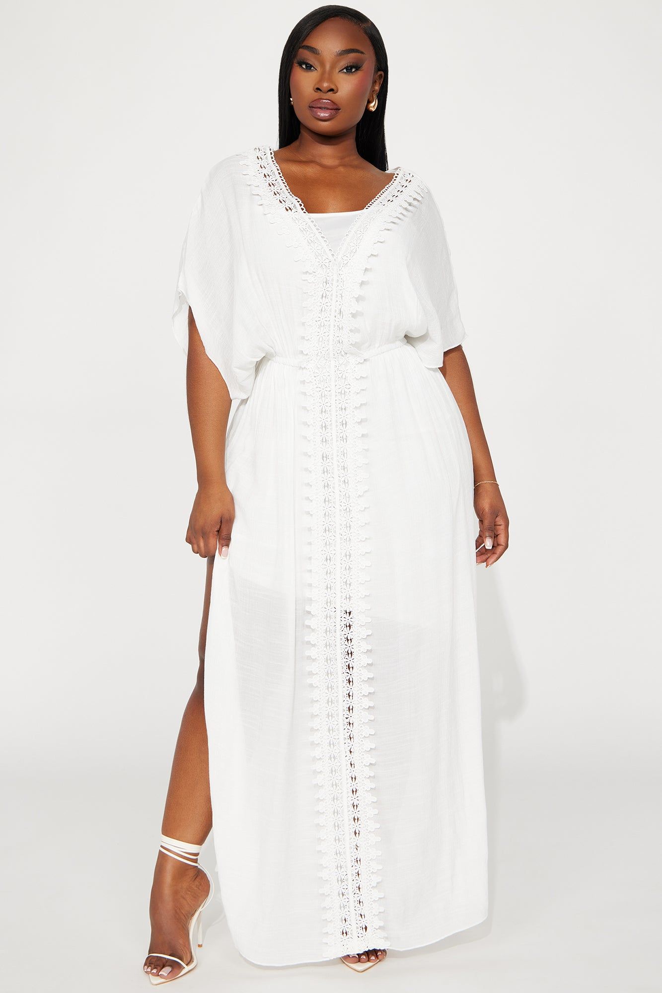 Skylar Kaftan Maxi Dress - White sold by Fashion Nova product image thumbnail 4