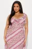 Juliette Chiffon Ruffle Maxi Dress - Burgundy sold by Fashion Nova