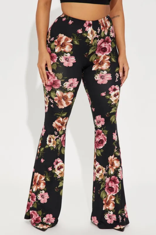 Make Me Yours Flare Pant - Black/combo sold by Fashion Nova