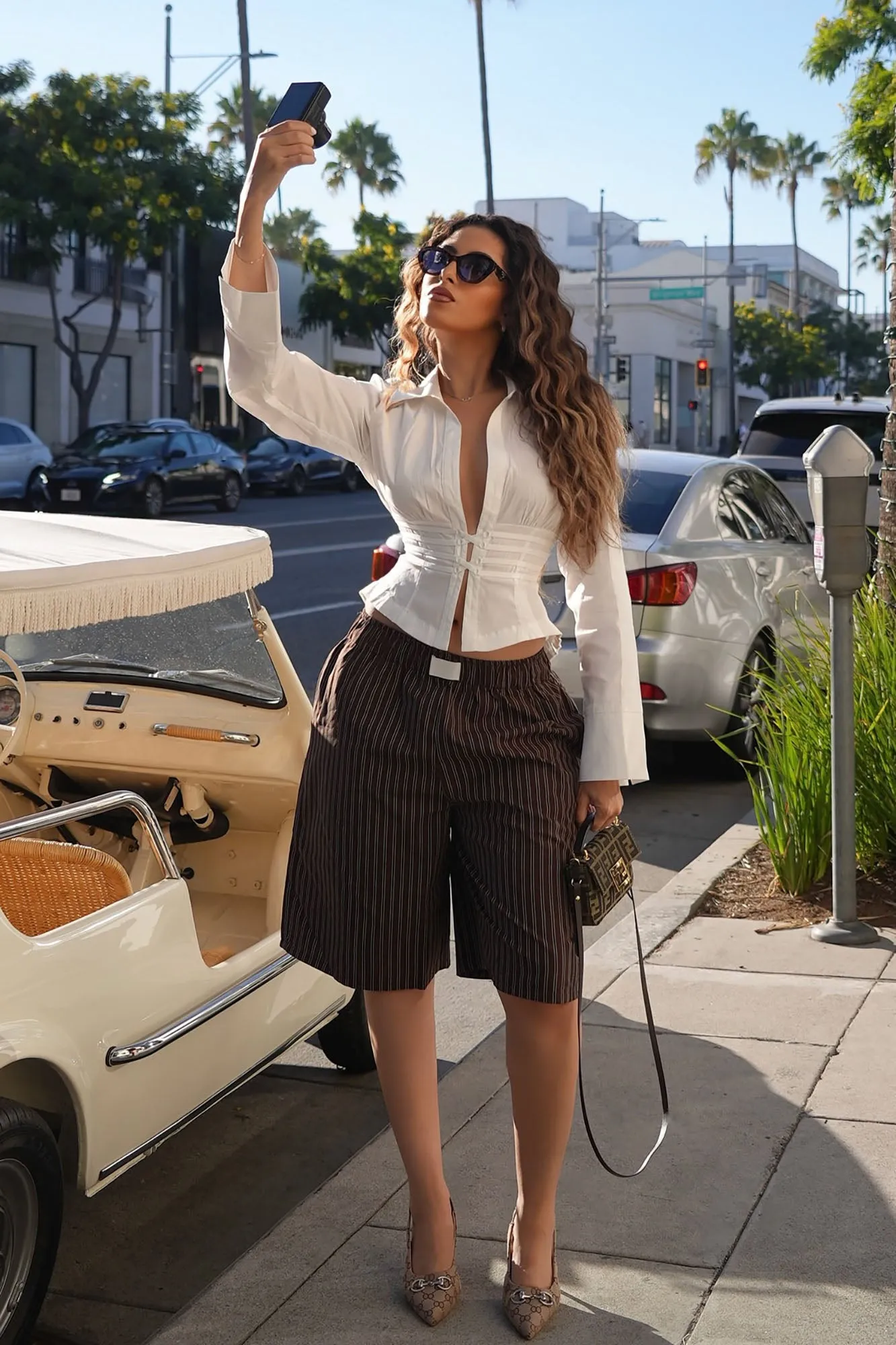 One Of A Kind Poplin Blouse - White sold by Fashion Nova