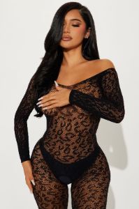 Take Control Bodystocking - Black sold by Fashion Nova