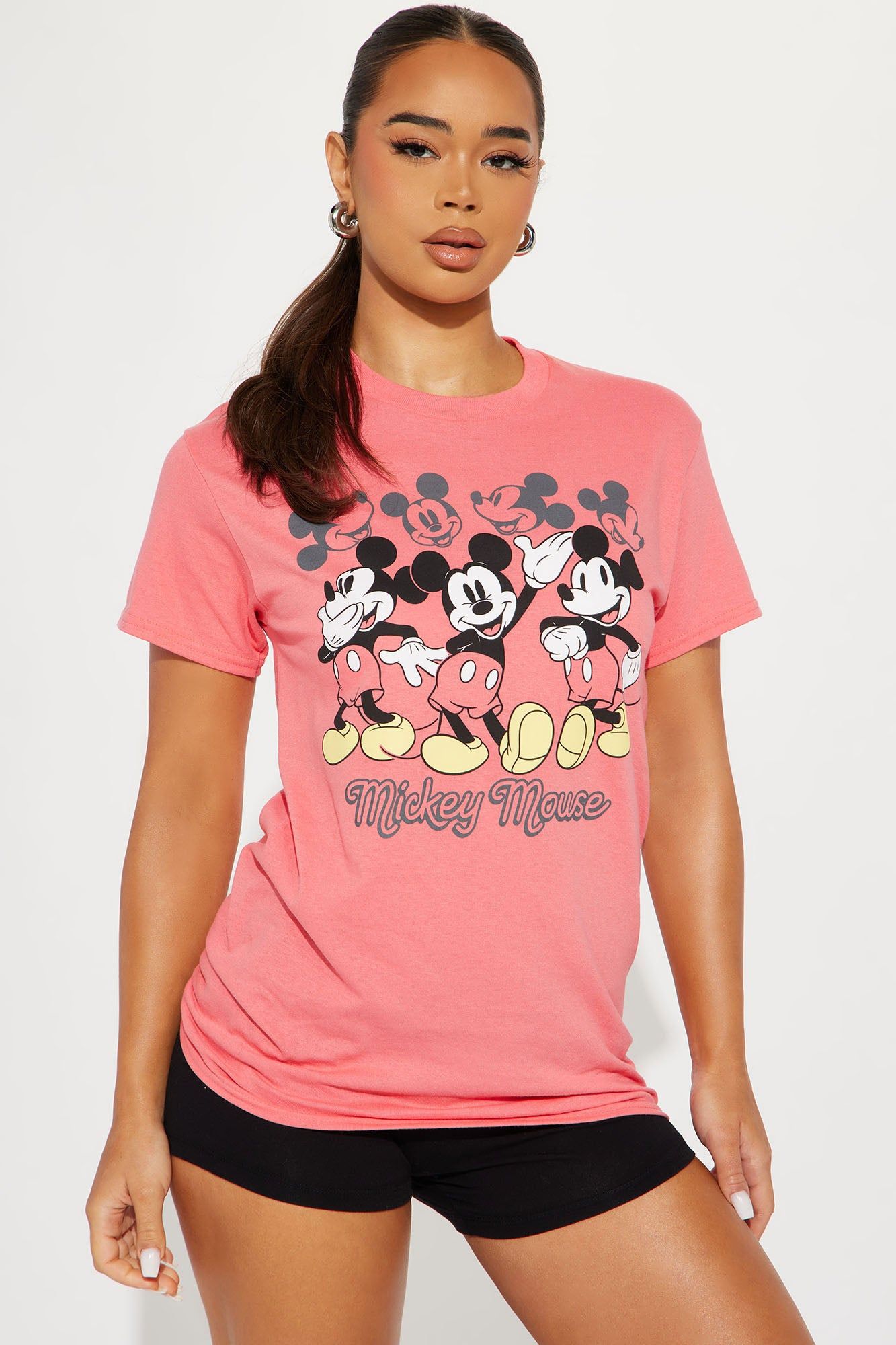 Strike A Pose Mickey Mouse Graphic Tshirt - Red sold by Fashion Nova product image thumbnail 2