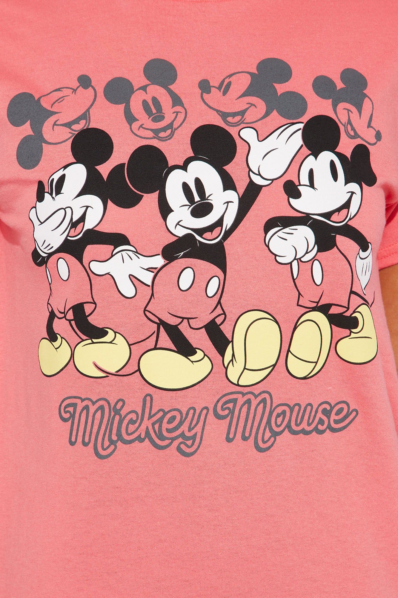Strike A Pose Mickey Mouse Graphic Tshirt - Red sold by Fashion Nova product image thumbnail 4