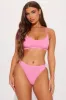 Nova Cotton Scoop Neck Bralette - Hot Pink sold by Fashion Nova