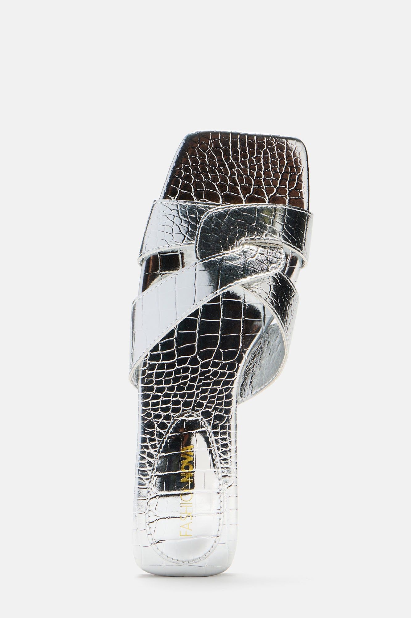 Kallan Flat Sandals - Silver sold by Fashion Nova product image thumbnail 2