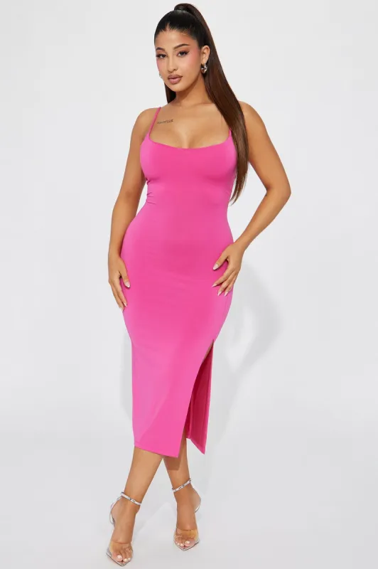 London Cami Midi Dress - Fuchsia sold by Fashion Nova