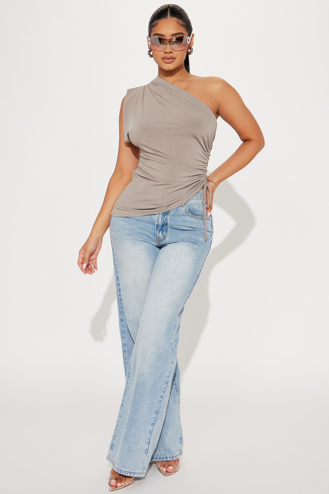 Alaia One Shoulder Top - Stone sold by Fashion Nova product image thumbnail 2