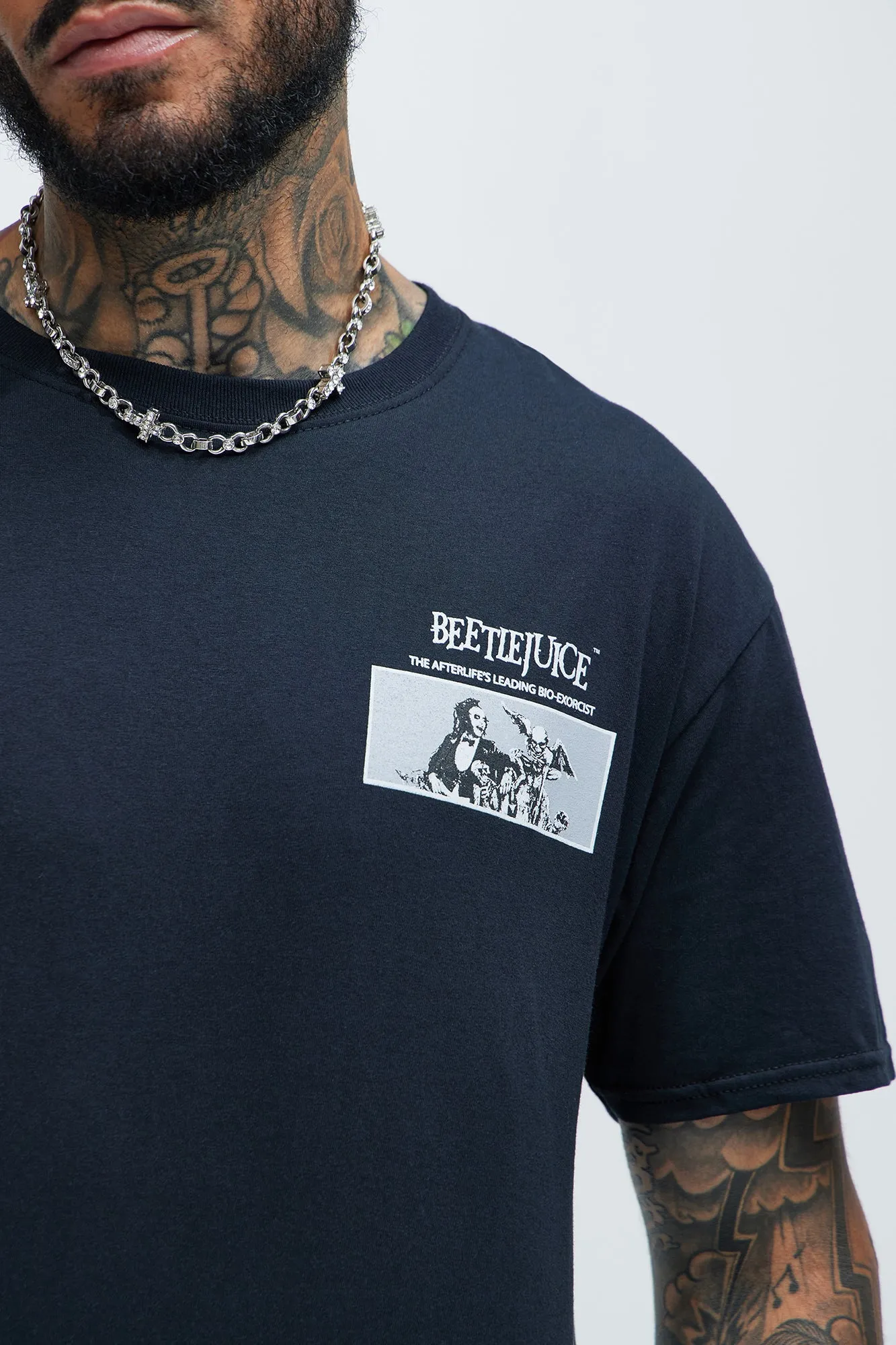 Beetle Juice The Ghost With The Most Short Sleeve Tee - Black sold by Fashion Nova product image thumbnail 4