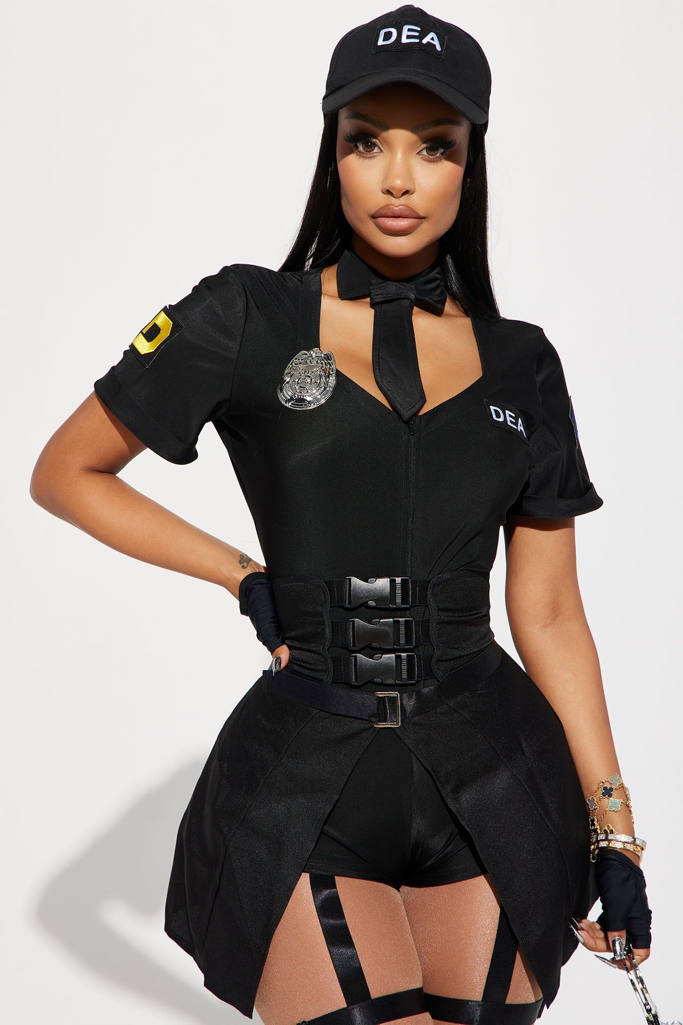 Sexy DEA Agent 6 Piece Costume Set - Black sold by Fashion Nova product image thumbnail 2