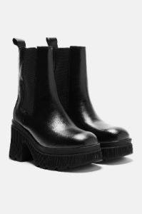 Don't Get Attached Platform Booties - Black sold by Fashion Nova