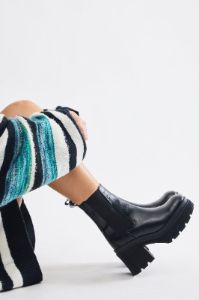 Don't Get Attached Platform Booties - Black sold by Fashion Nova