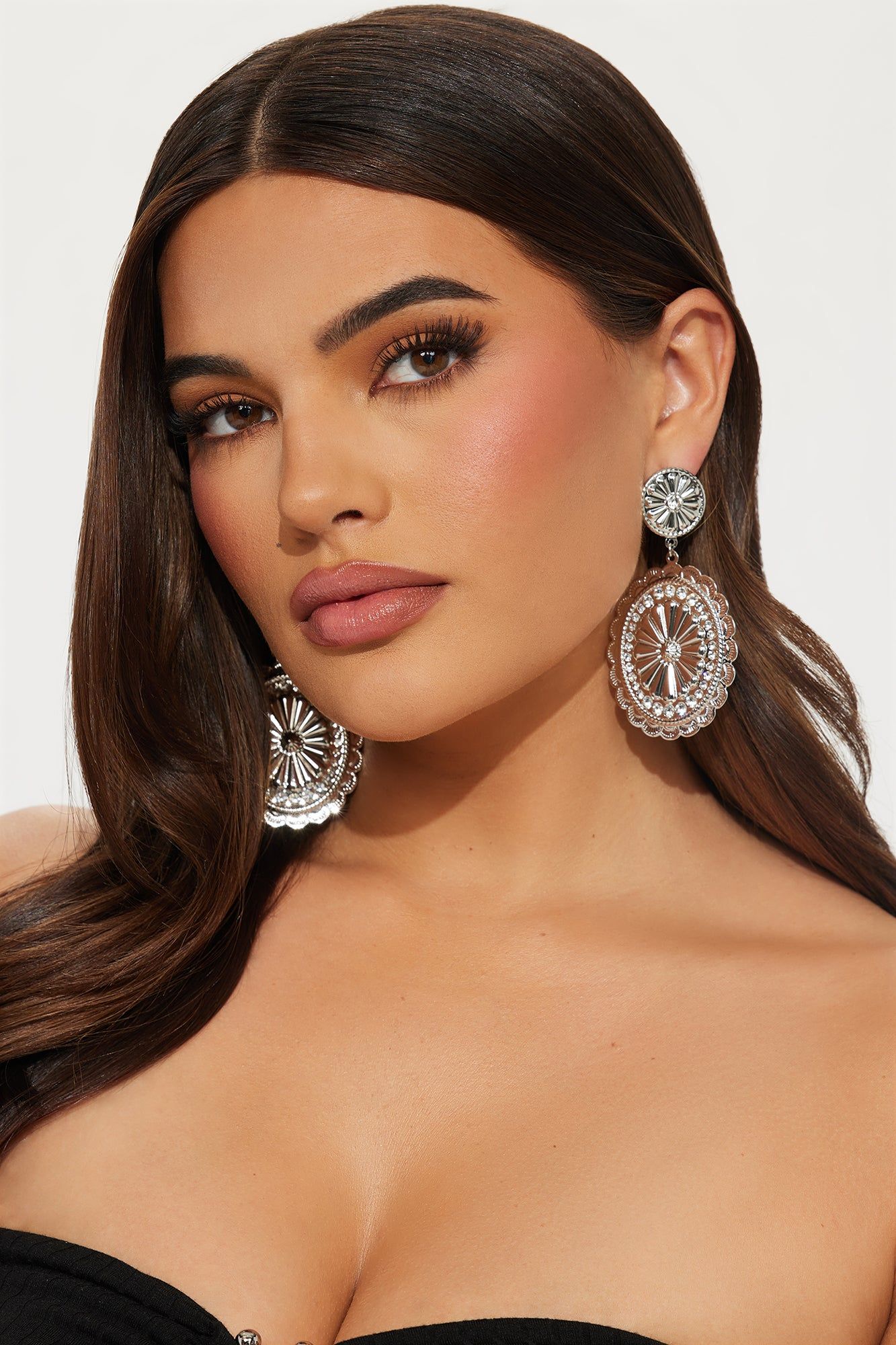 Western Beauty Earrings - Silver sold by Fashion Nova product image thumbnail 2