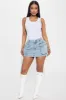 Cassandra Cargo Denim Mini Skirt - Light Wash sold by Fashion Nova