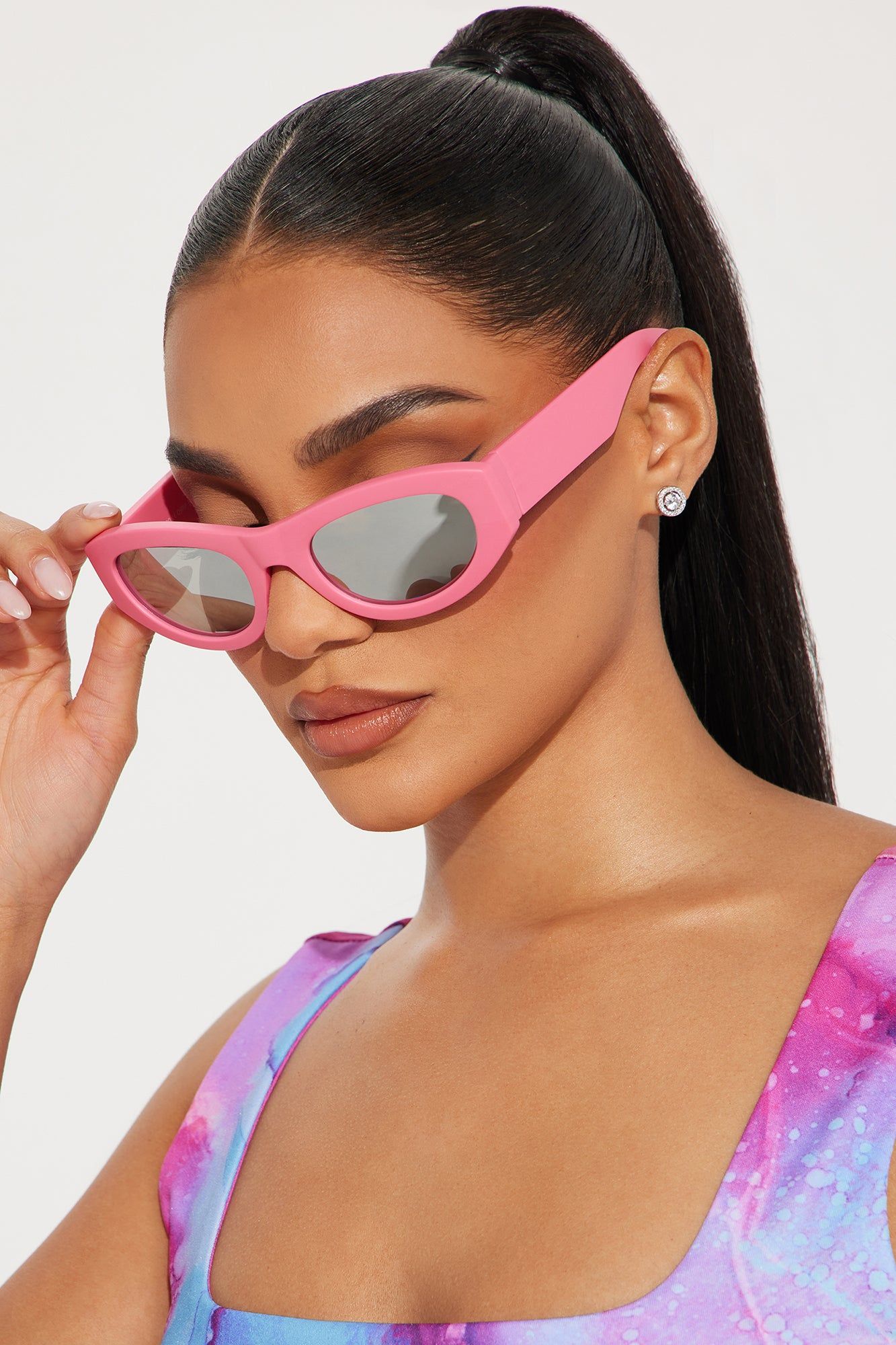 Always Fun With You Sunglasses - Pink sold by Fashion Nova