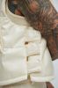Da Baddie Faux Leather Puffer Vest - Cream sold by Fashion Nova