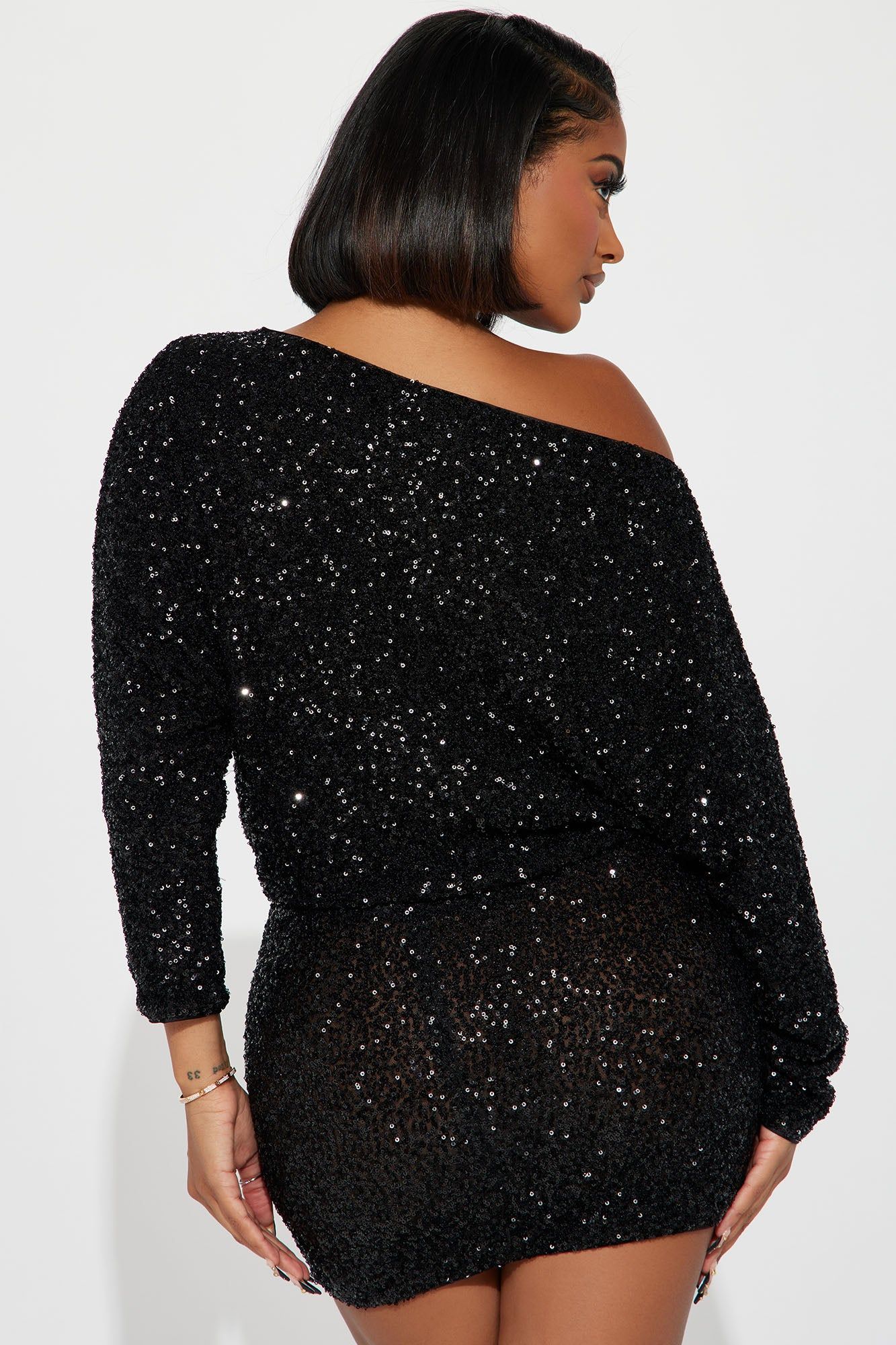 Valery Sequin Mini Dress - Black sold by Fashion Nova product image thumbnail 3