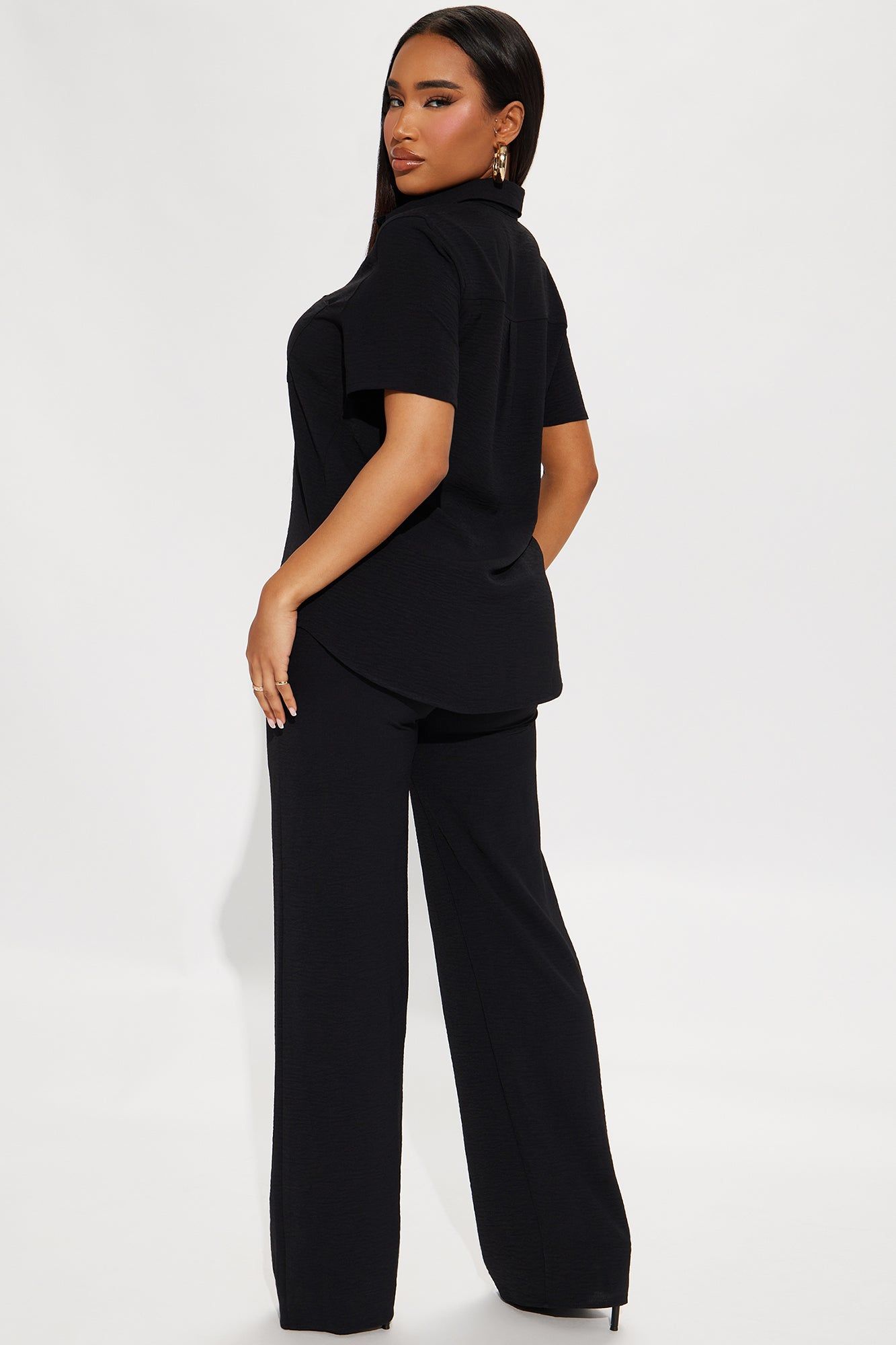Makenzie Short Sleeve Pant Set - Black sold by Fashion Nova product image thumbnail 3