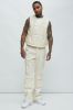 Da Baddie Faux Leather Puffer Vest - Cream sold by Fashion Nova