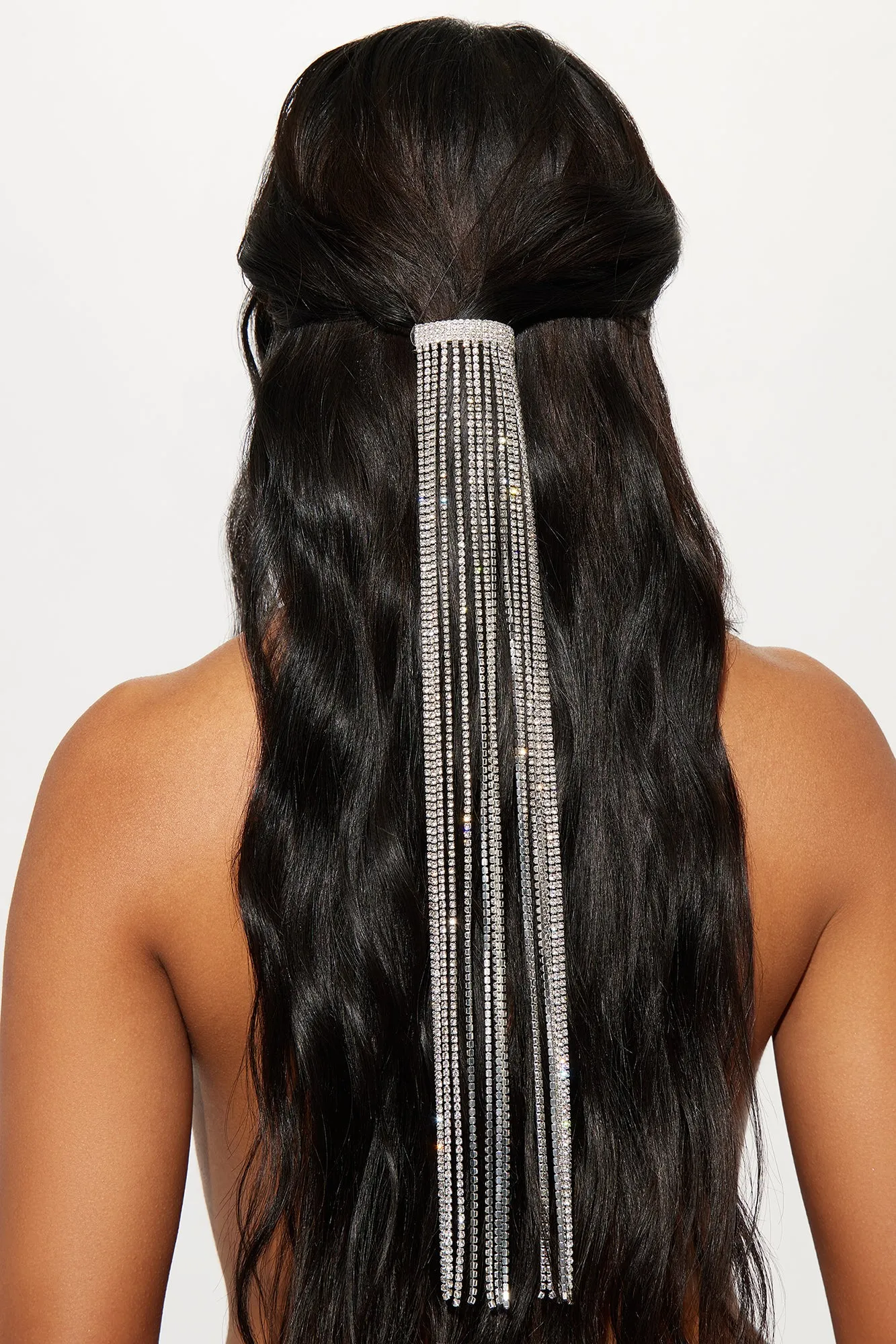 Ice Pony Hair Clip - Silver sold by Fashion Nova