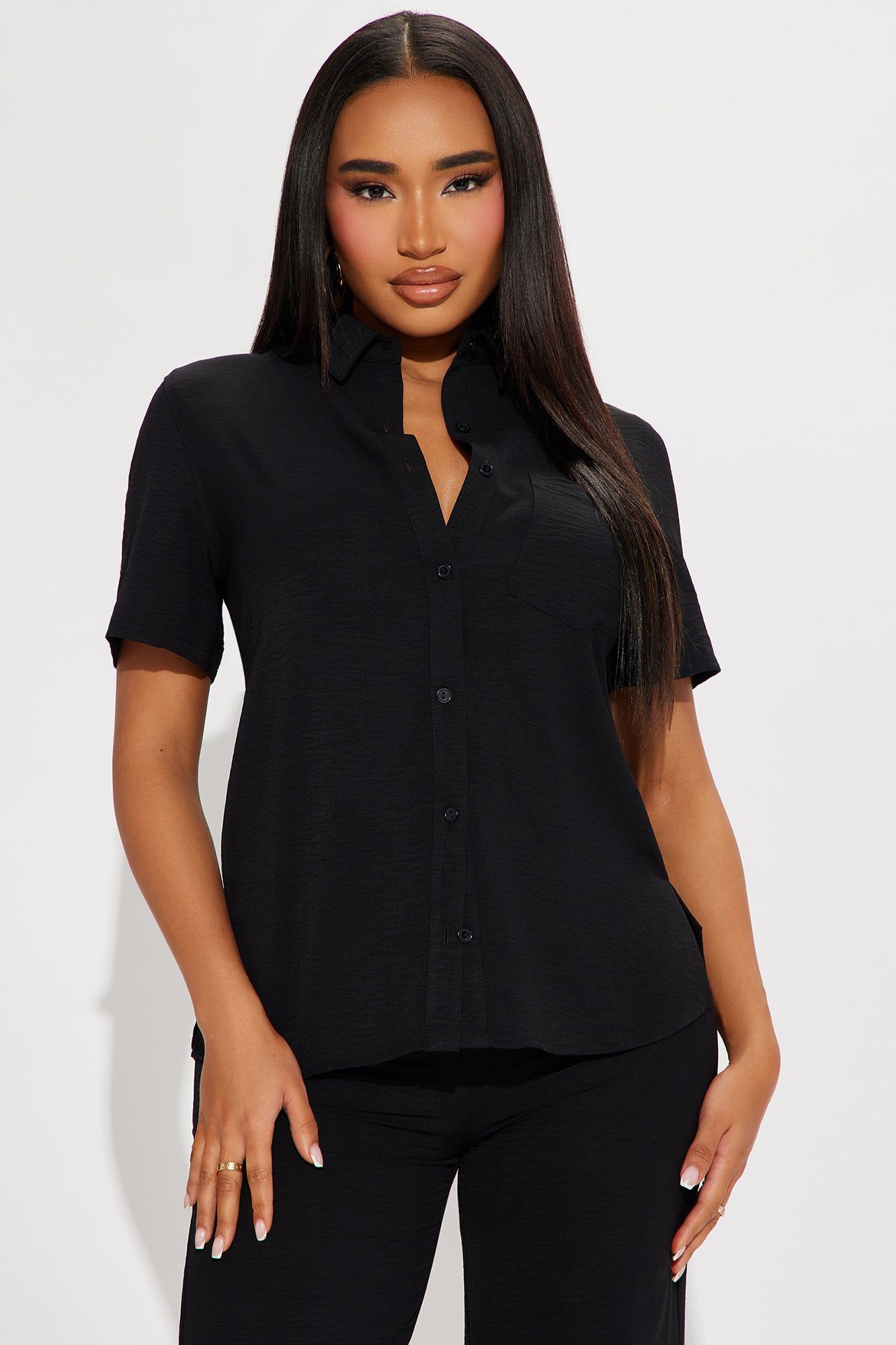 Makenzie Short Sleeve Pant Set - Black sold by Fashion Nova product image thumbnail 2