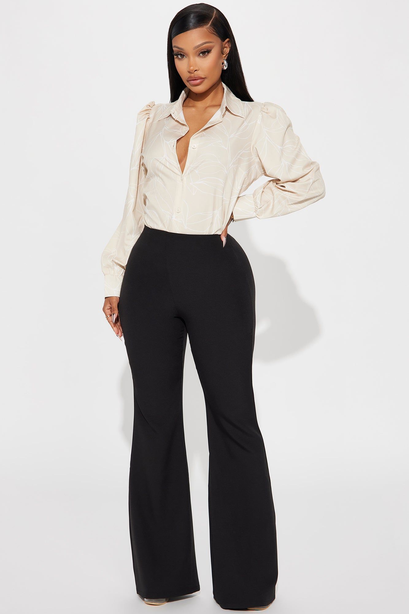 Annie Shirt - Tan/Multi sold by Fashion Nova product image thumbnail 2