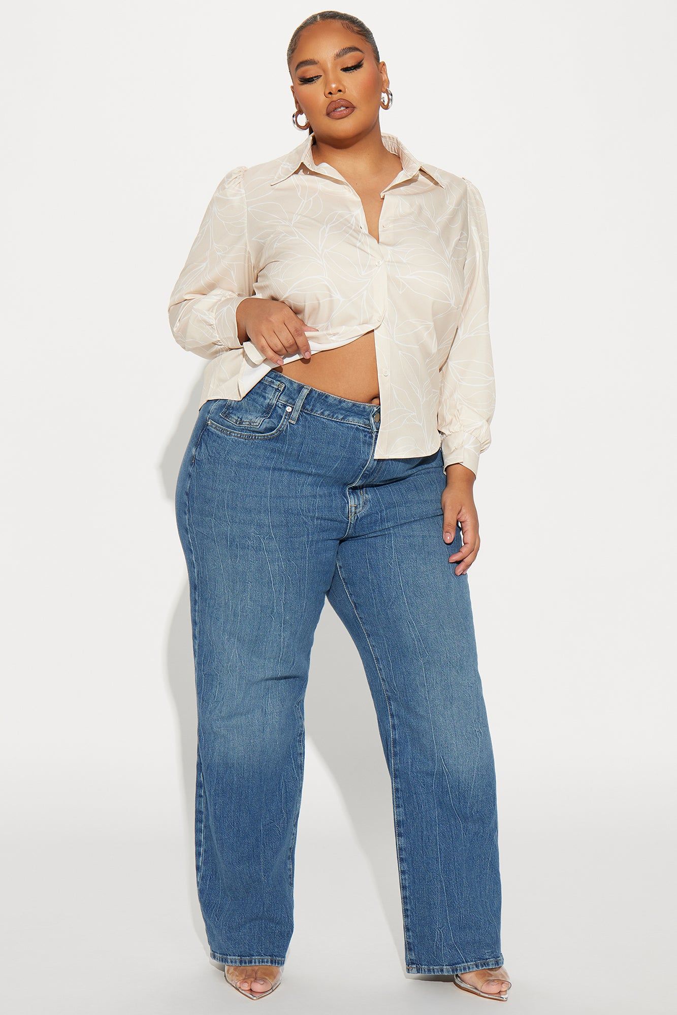 Annie Shirt - Tan/Multi sold by Fashion Nova product image thumbnail 5