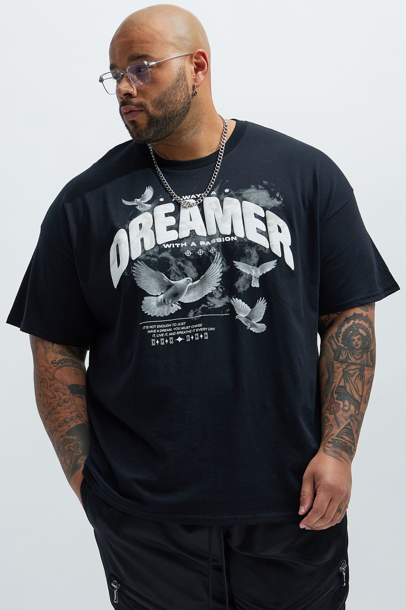 Always A Dreamer Short Sleeve Tee - Black sold by Fashion Nova product image thumbnail 4