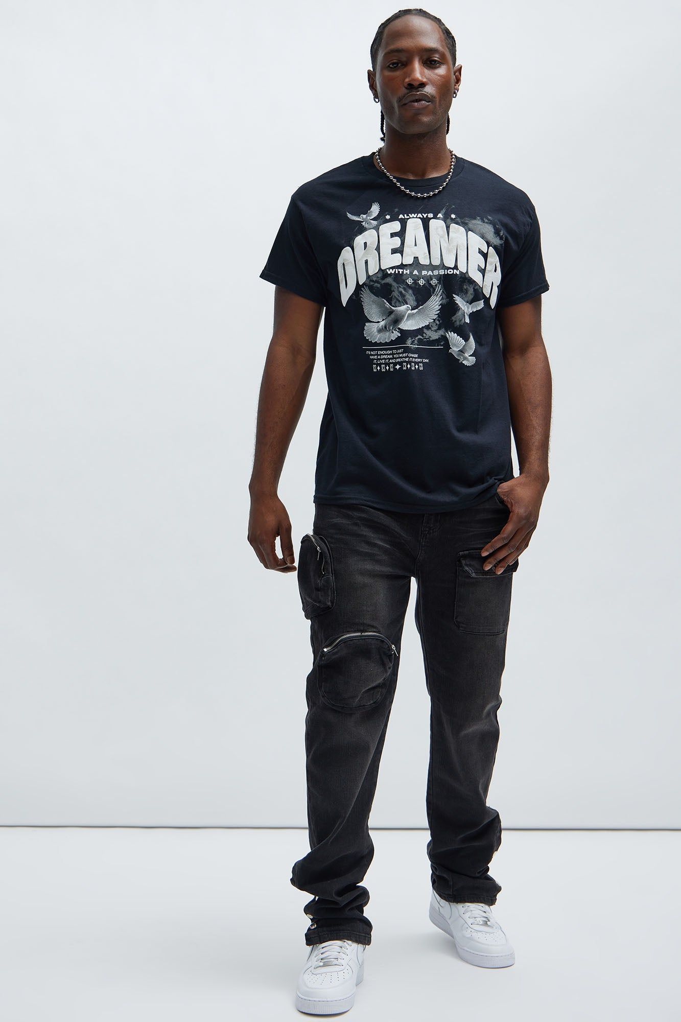 Always A Dreamer Short Sleeve Tee - Black sold by Fashion Nova product image thumbnail 2