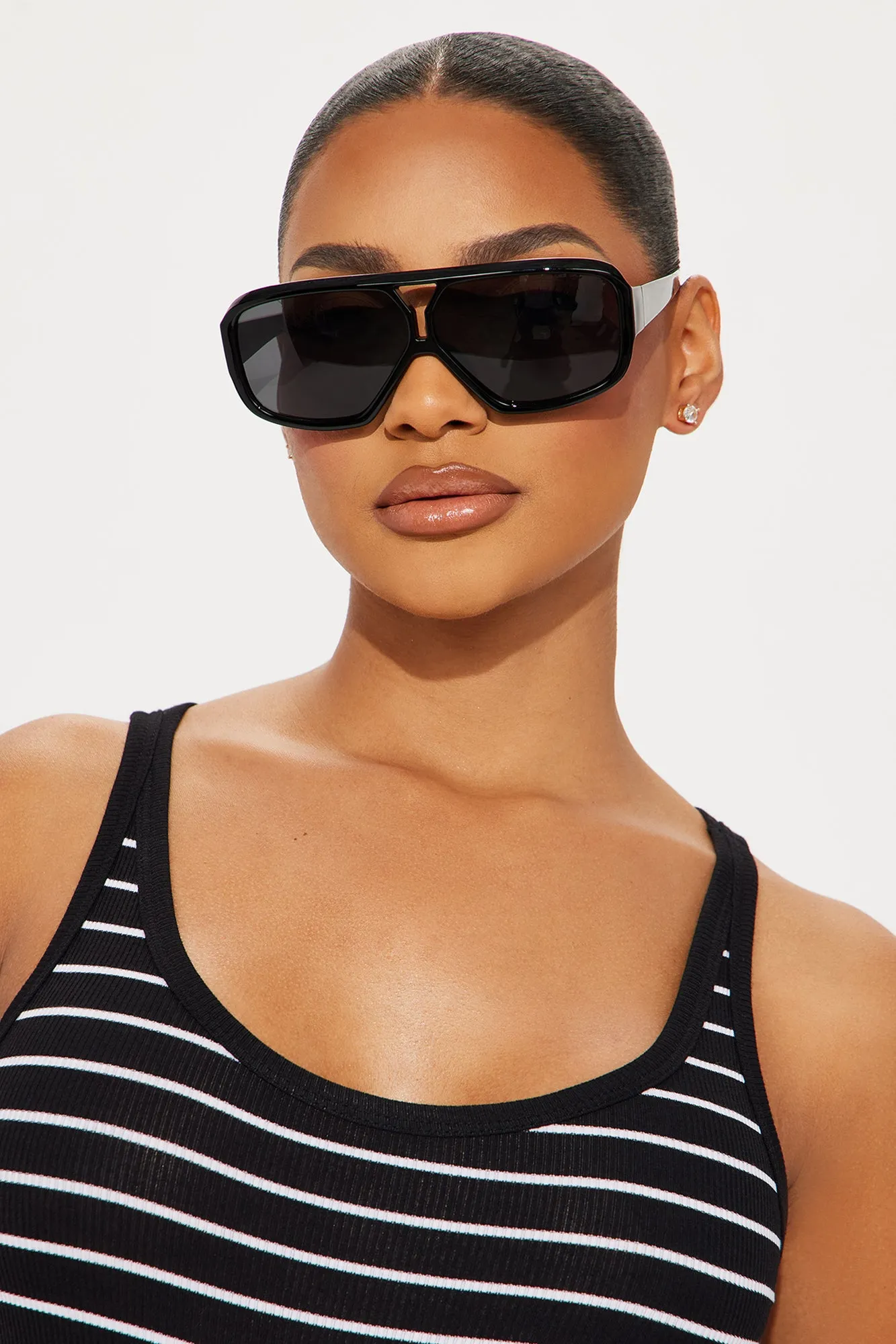 Higher Presentation Sunglasses - Black sold by Fashion Nova product image thumbnail 2
