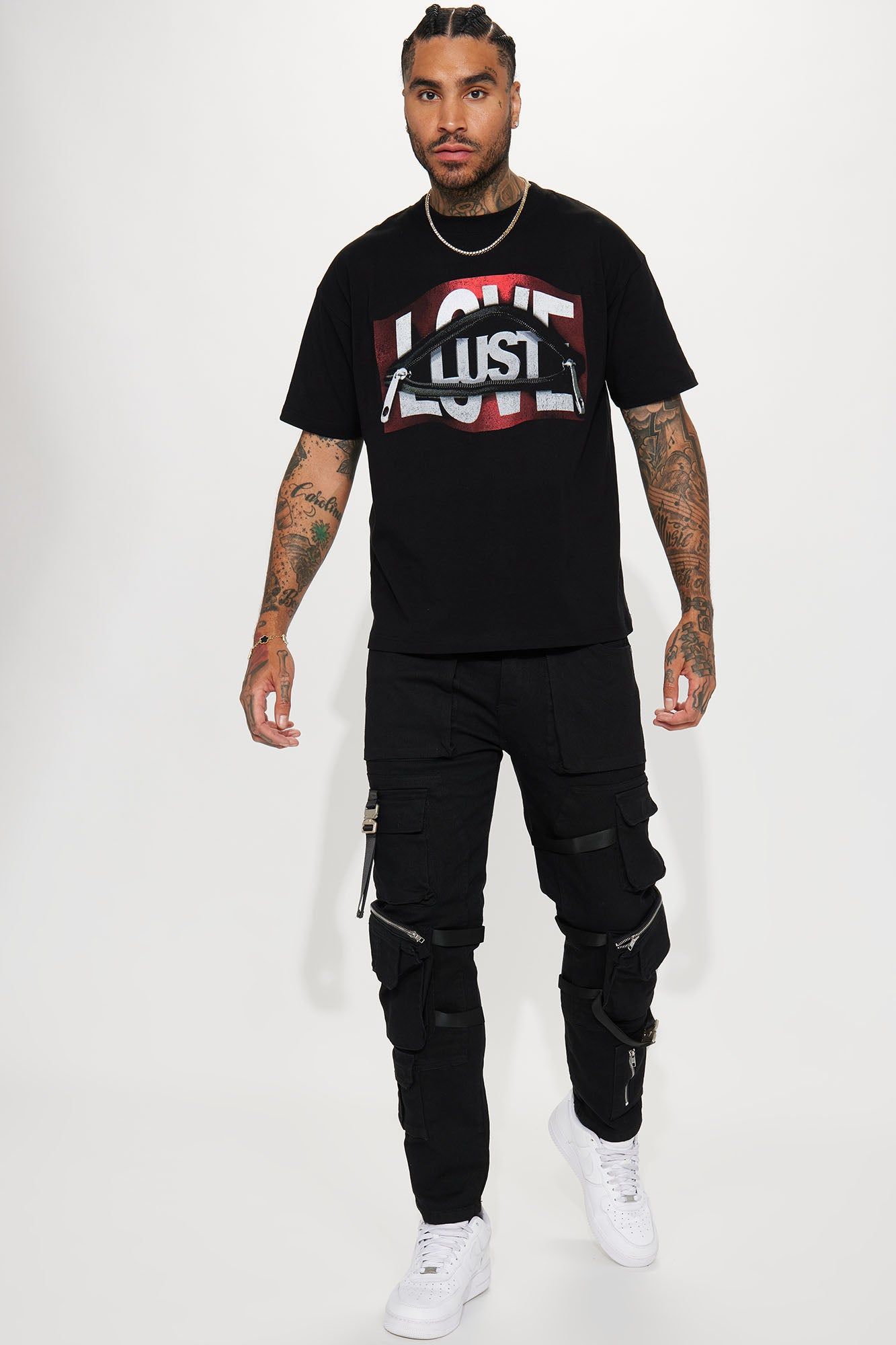 Strap It Up Cargo Straight Jeans - Black sold by Fashion Nova product image thumbnail 3