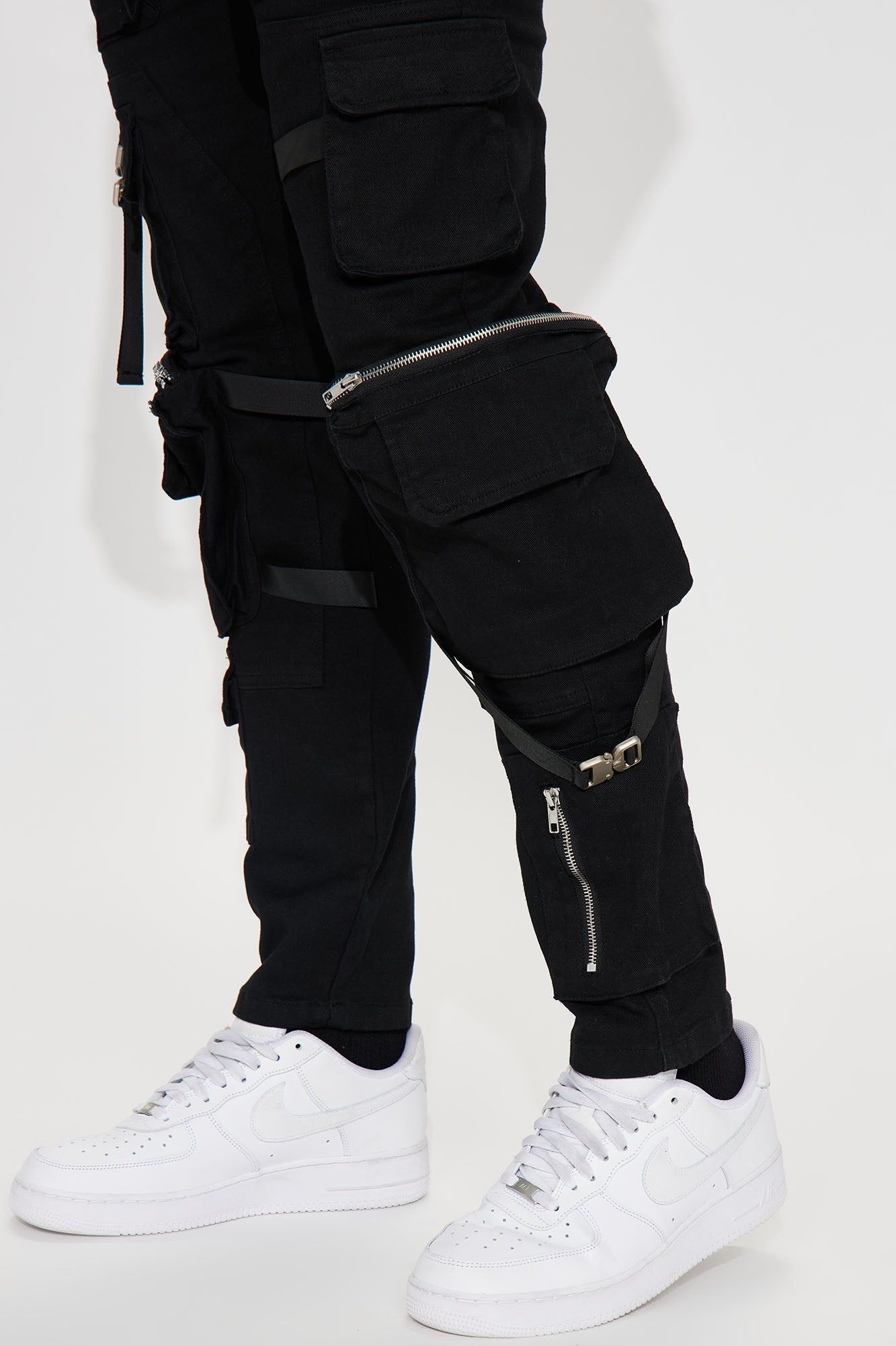 Strap It Up Cargo Straight Jeans - Black sold by Fashion Nova product image thumbnail 5