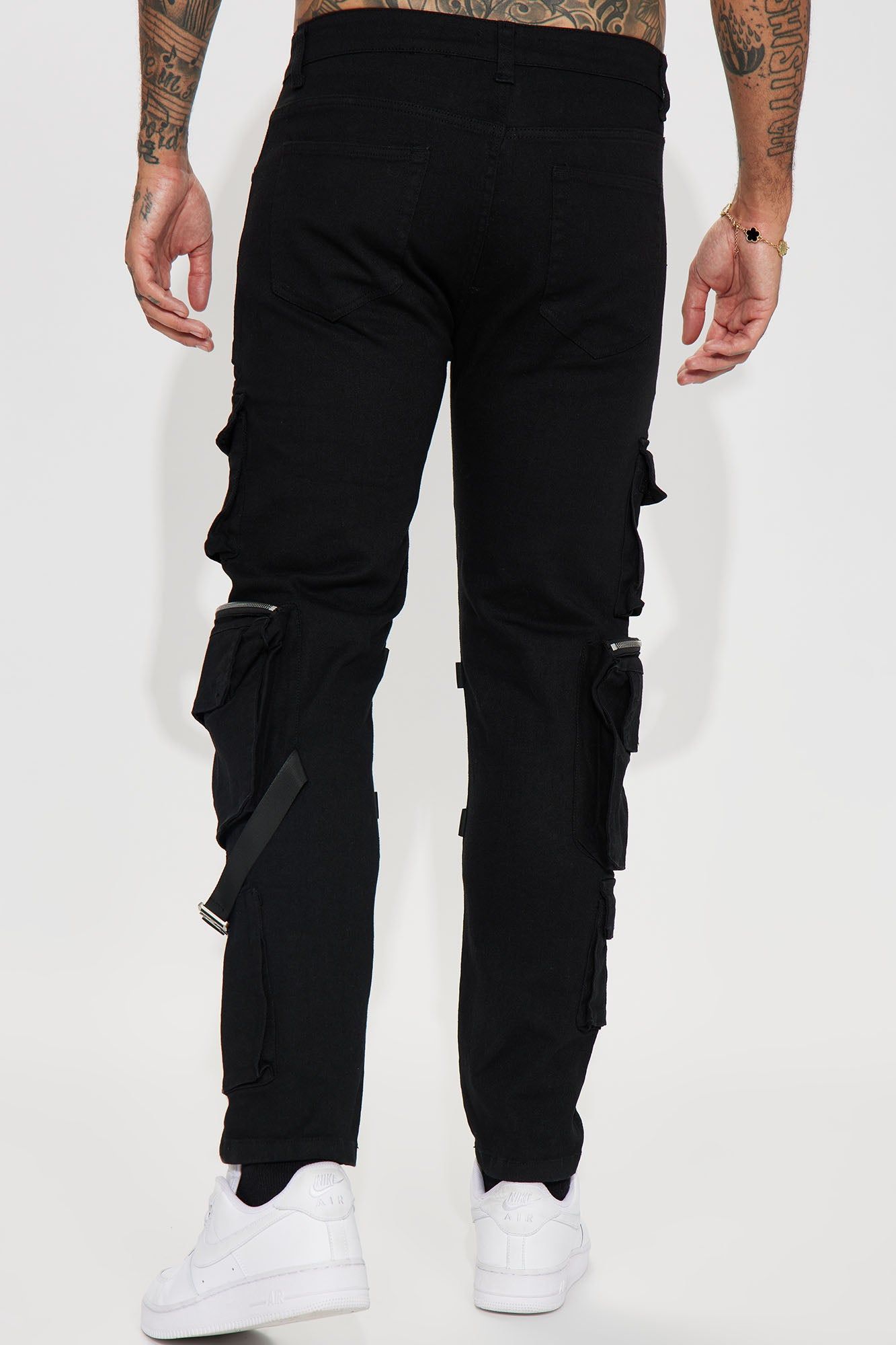 Strap It Up Cargo Straight Jeans - Black sold by Fashion Nova product image thumbnail 7