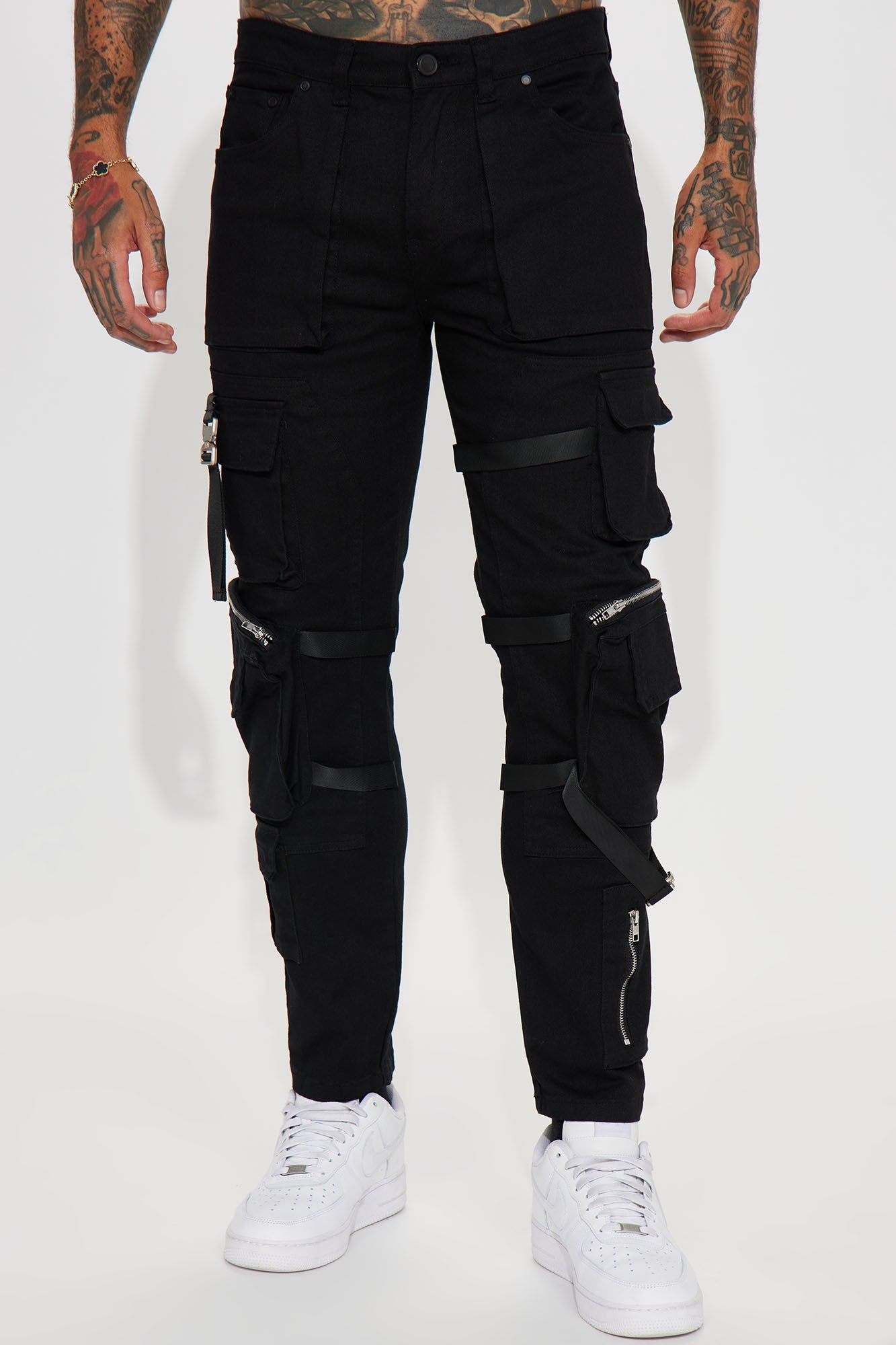 Strap It Up Cargo Straight Jeans - Black sold by Fashion Nova product image thumbnail 6