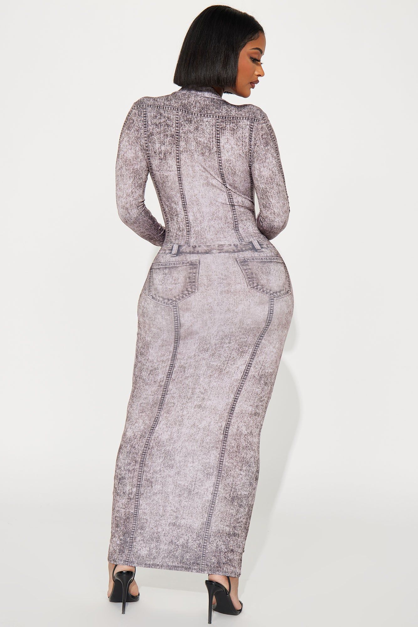 Nancy Maxi Dress - Brown/combo sold by Fashion Nova product image thumbnail 3