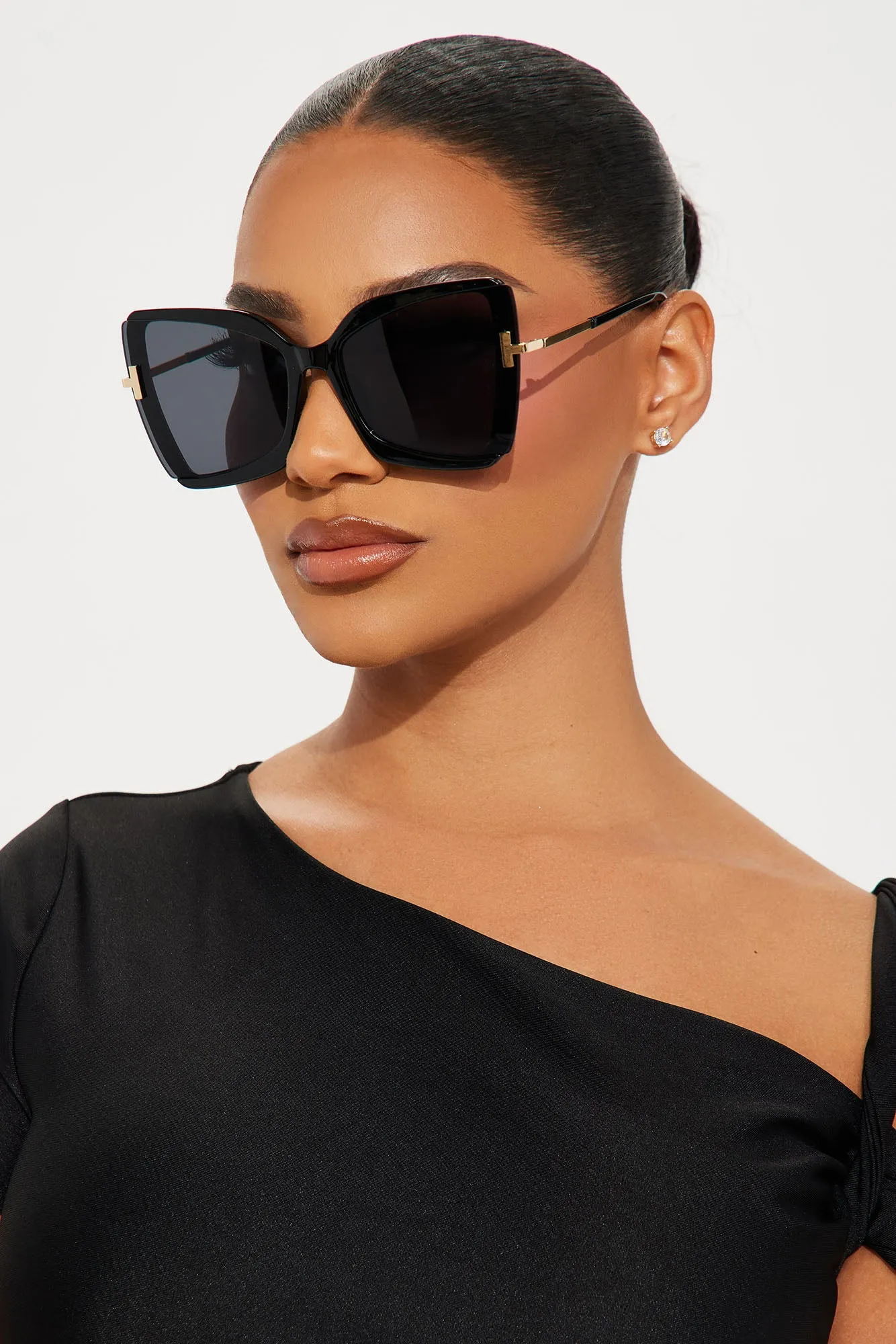 Think Twice About It Sunglasses - Black sold by Fashion Nova product image thumbnail 2