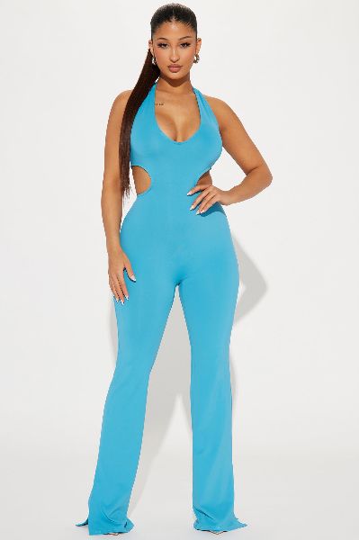 Adore Me Forever Jumpsuit  - Turquoise sold by Fashion Nova
