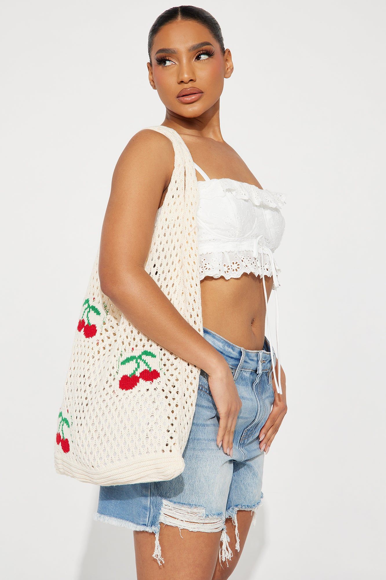 Cherry On Top Tote Bag - Ivory/combo sold by Fashion Nova product image thumbnail 3
