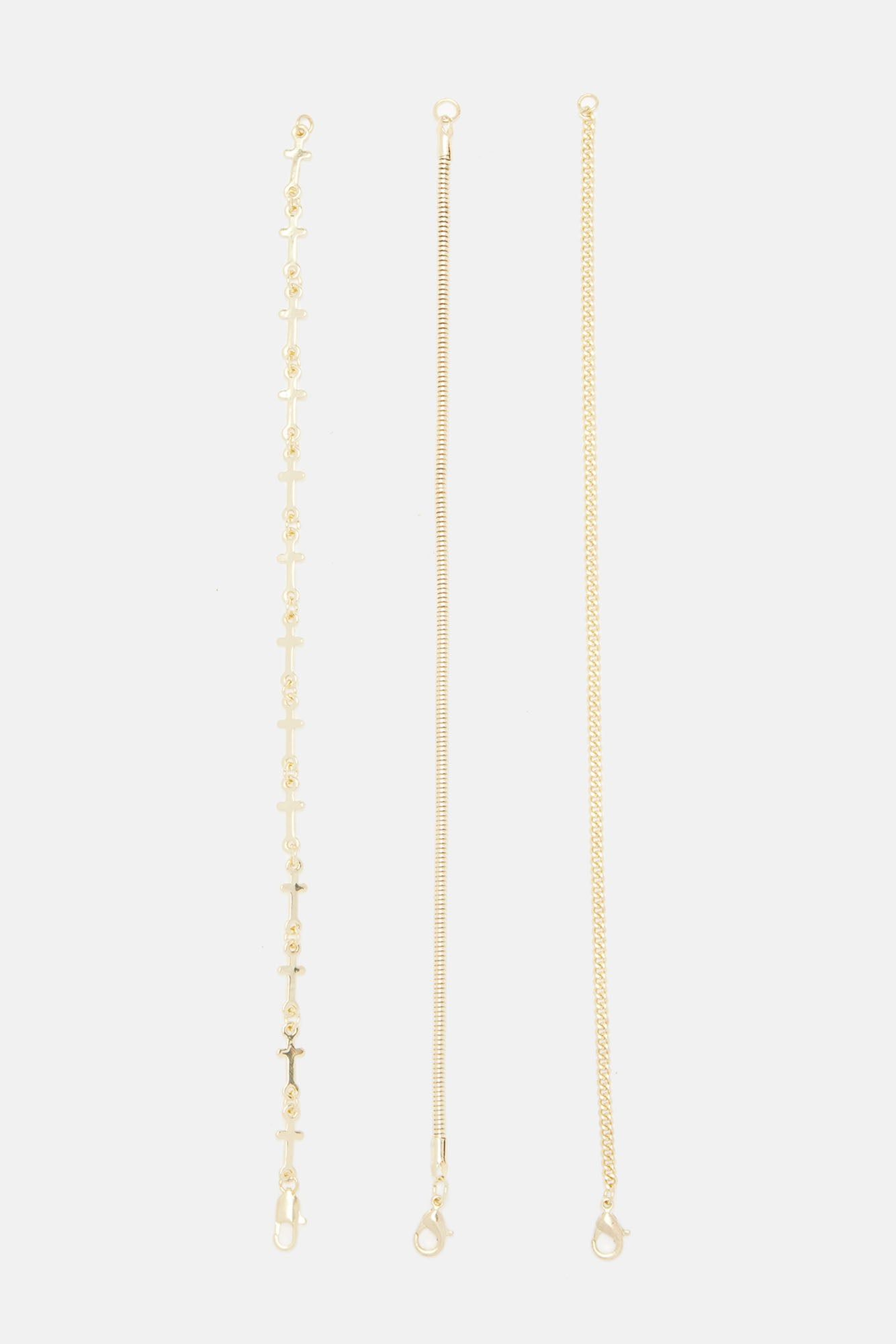 Cross And Snake Bracelet Set - Gold sold by Fashion Nova product image thumbnail 2